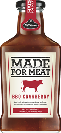 Kühne Made for Meat BBQ Cranberry, 375 ml