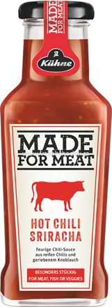Kühne Made For Meat Hot Chili Sriracha, 235 ml