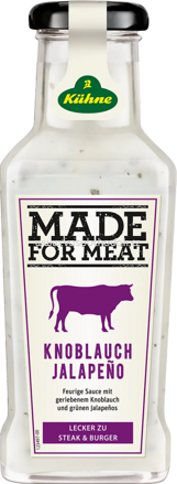 Kühne Made for Meat Knoblauch Jalapeño, 235 ml