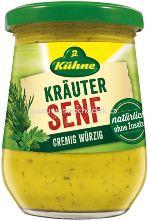 Kühne Kräuter Senf - Cremig Würzig, Glas, 250 ml