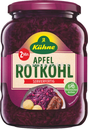 Kühne 2 Minnuten Apfel Rotkohl, servierfertig, 720 ml