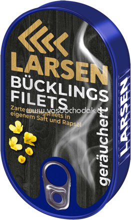 Larsen Bücklings Filets in eigenem Saft und Rapsöl, 190g