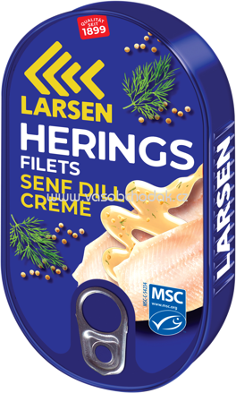 Larsen Heringsfilets Senf Dill Creme, 200g