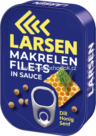Larsen Makrelenfilets in Sauce Dill, Honig, Senf, 110g