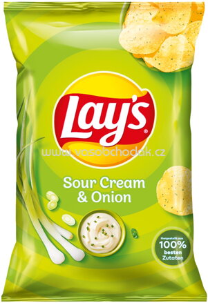 Lay's Kartoffelchips Sour Cream & Onion, 150g