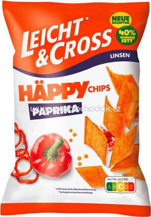 Leicht & Cross Häppy Chips Paprika, 90g