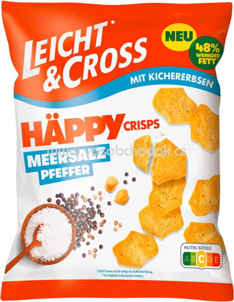 Leicht & Cross Häppy Crisps Meersalz Pfeffer, 80g