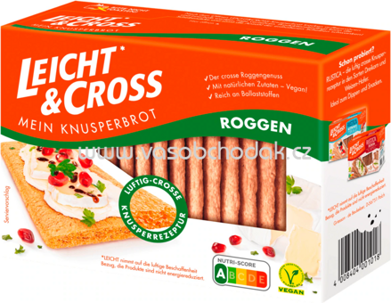 Leicht & Cross Mein Knusperbrot Roggen, 125g