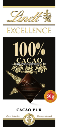 Lindt Excellence 100% Cacao Pur, 50g