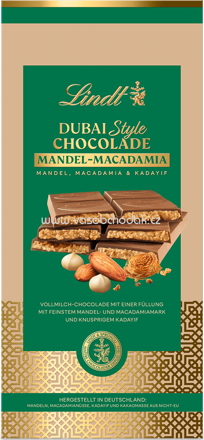 Lindt Dubai Style Chocolade Mandel-Macadamia, 150g