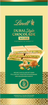 Lindt Dubai Style Chocolade Weiß, 150g