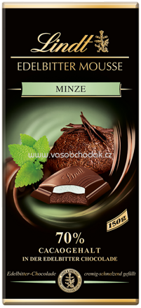 Lindt Edelbitter Mousse Minze, 150g