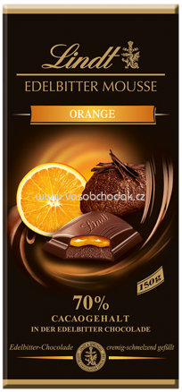 Lindt Edelbitter Mousse Orange, 150g