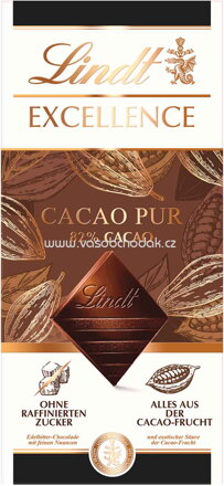 Lindt Excellence 82% Cacao Pur Edelbitter Tafel, 50g