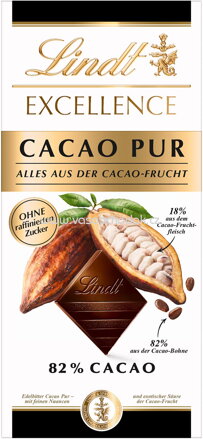 Lindt Excellence Cacao Pur 82%, 80g