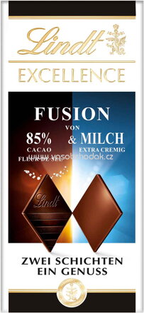 Lindt Excellence Fusion 85% & Fleur de Sel Tafel, 100g