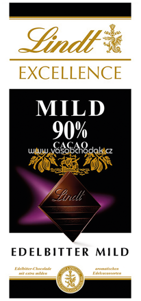 Lindt Excellence 90% Mild, 100g