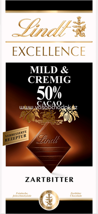 Lindt Excellence Mild & Crenug 50% Cacao, 100g