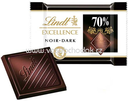 Lindt Excellence Mini Täfelchen 70%, 200 St, 1,1 kg