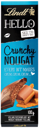 Lindt Hello Crunchy Nougat, 100g