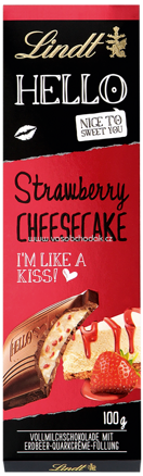 Lindt Hello Strawberry Cheesecake, 100g