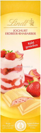 Lindt Joghurt Erdbeer Rhabarber Weiße Schokolade, 100g