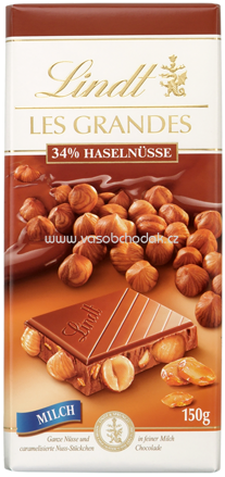 Lindt Les Grandes Haselnuss Milch, 150g