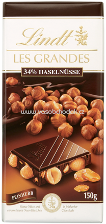 Lindt Les Grandes Haselnuss Feinherb, 150g