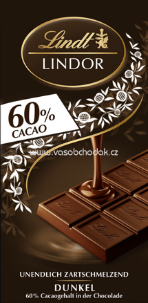 Lindt Lindor Dunkel, 60% Cacao, 100g
