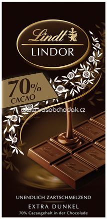 Lindt Lindor Extra Dunkel, 70% Cacao, 100g