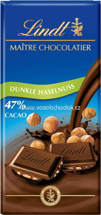 Lindt Maître Dunkle Haselnuss, 100g