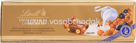 Lindt Vollmilch Traube Nuss, 300g