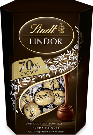 Lindt Lindor Kugel Cornet Dark 70%, 500g