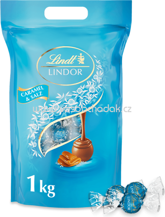 Lindt Lindor Kugeln Caramel & Salz, Beutel, 1 kg
