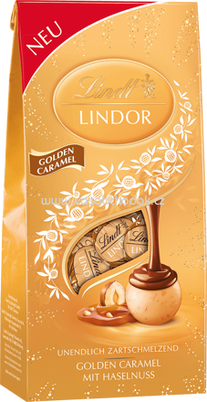 Lindt Lindor Kugel Beutel Golden Caramel, 137g