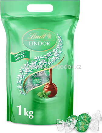 Lindt Lindor Kugel Minze Milch, Beutel, 1 kg