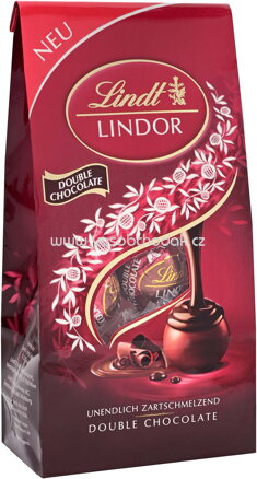 Lindt Lindor Vollmilch Kugeln Double Chocolate, 137g