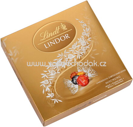 Lindt Lindor Präsent Box Mischung, 187g