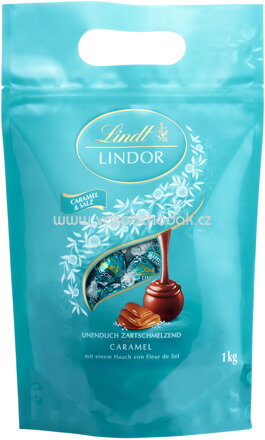 Lindt Lindor Kugeln Caramel & Salz, Beutel, 1 kg