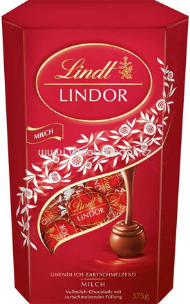 Lindt Lindor Vollmilch Kugeln Cornet, 375g