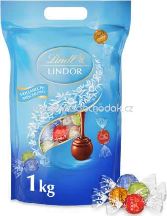 Lindt Lindor Vollmilch Kugeln Mischung, Beutel, 1 kg