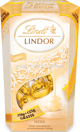 Lindt Lindor Kugel Weiss, 250g + 125g Gratis, 375g