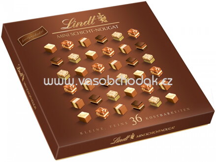 Lindt Mini Pralinés Schicht Nougat, 36 St, 165g