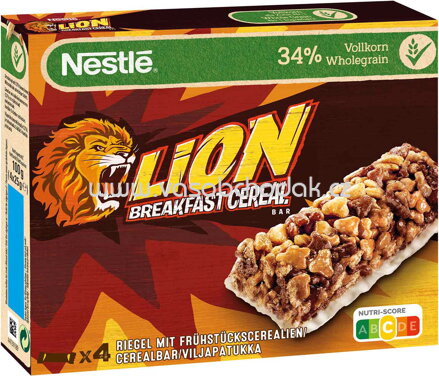 Nestlé Lion Breakfast Cereal Bar, 4x25g, 4 St