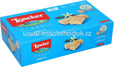 Loacker Classic Vanilla, 12x45g, 540g