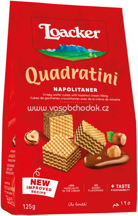 Loacker Quadratini Napolitaner, 125g