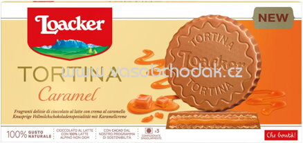 Loacker Tortina Caramel, 3x21g, 63g