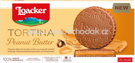 Loacker Tortina Peanut Butter, 3x21g, 63g