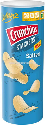 Lorenz Crunchips Stackers Salted, 175g