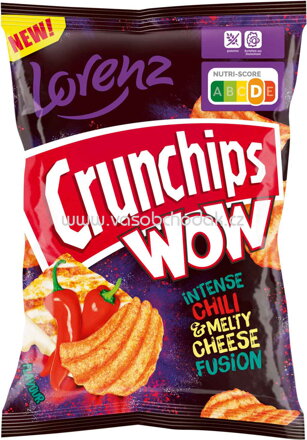 Lorenz Crunchips WOW Intense Chili & Melty Cheese Fusion, 110g